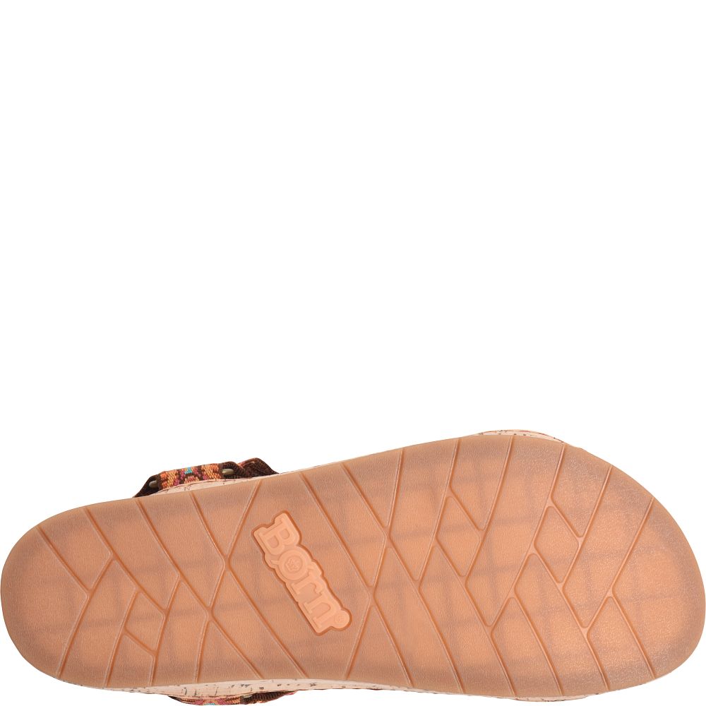 Born Sirena Colors Sandals Orange Fabric Product ID-1ZCqymXn