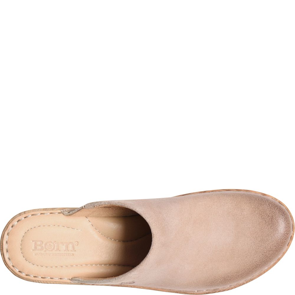Born Natalie Clogs Cream Visone Distressed Product ID-26WGXPGJ Born Natalie Clogs Cream Visone Distressed Product ID-26WGXPGJ