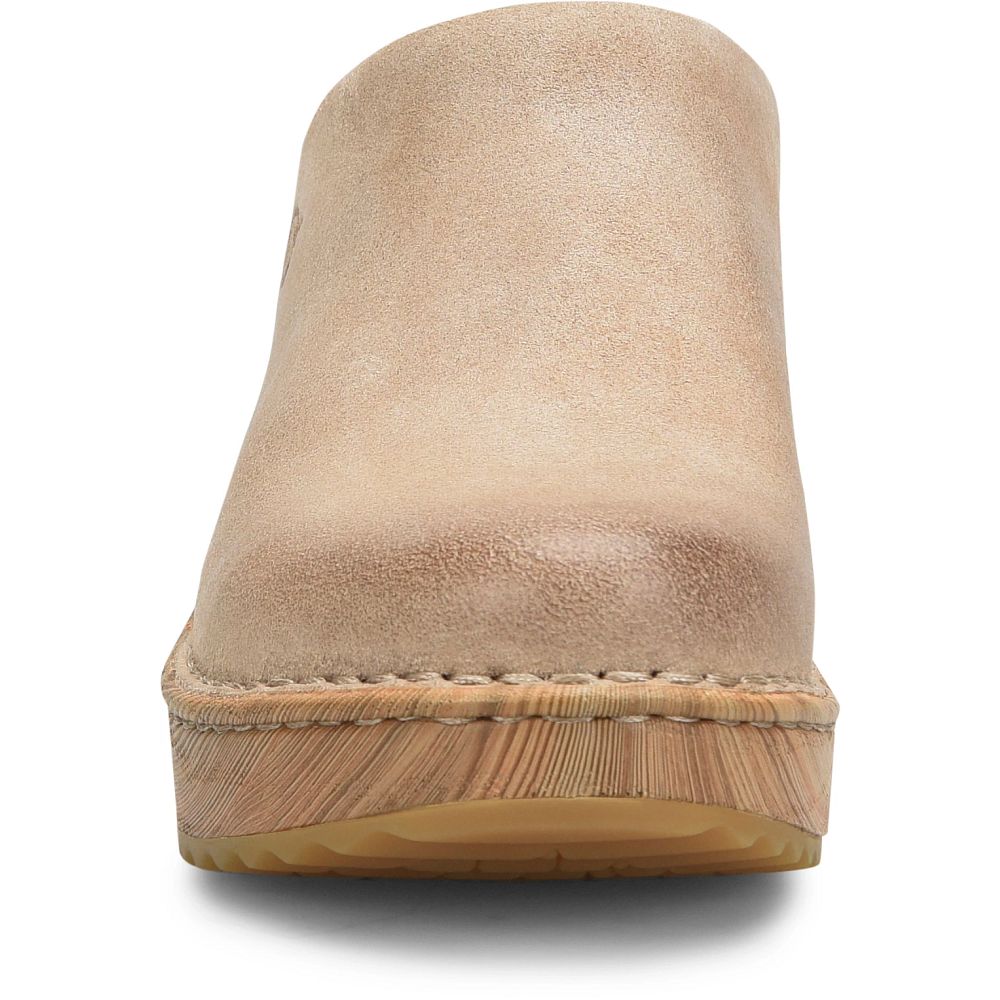 Born Natalie Clogs Cream Visone Distressed Product ID-26WGXPGJ Born Natalie Clogs Cream Visone Distressed Product ID-26WGXPGJ