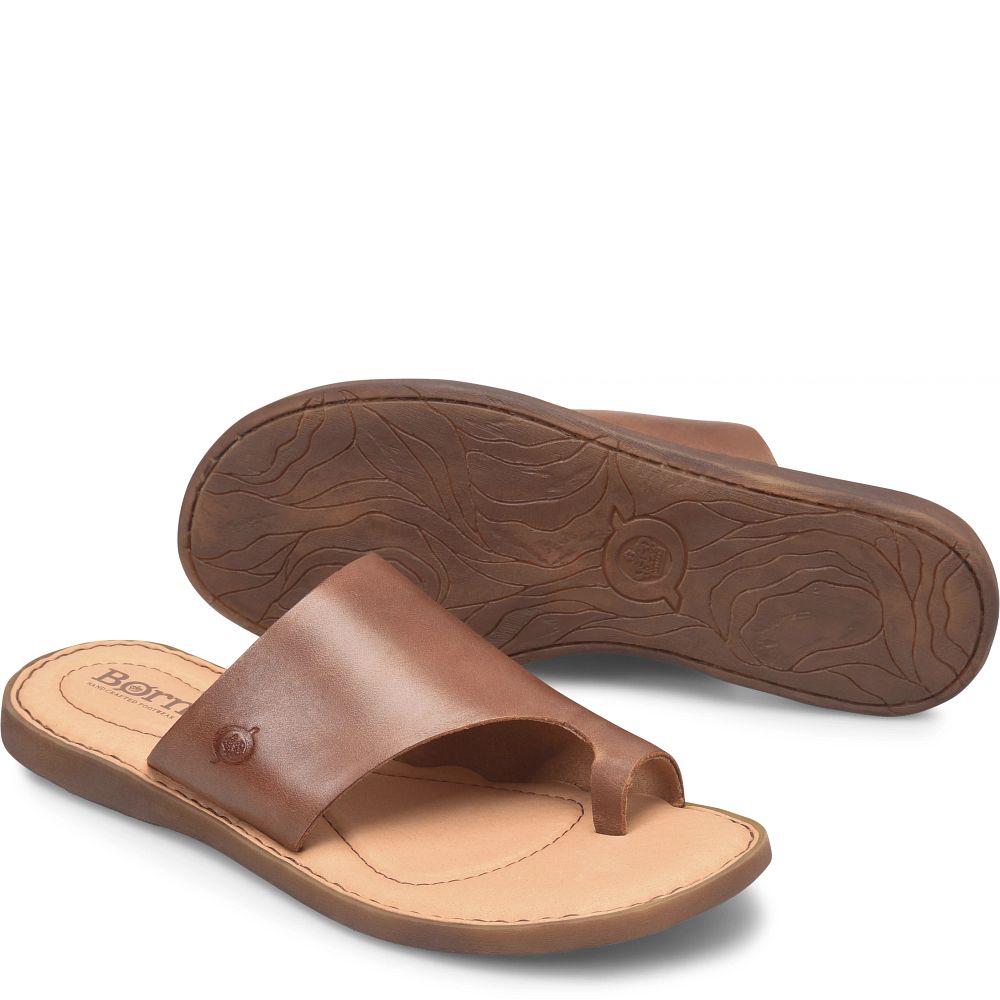 Born Hinti Sandals Brown Cuero Product ID-2zIGlbJL