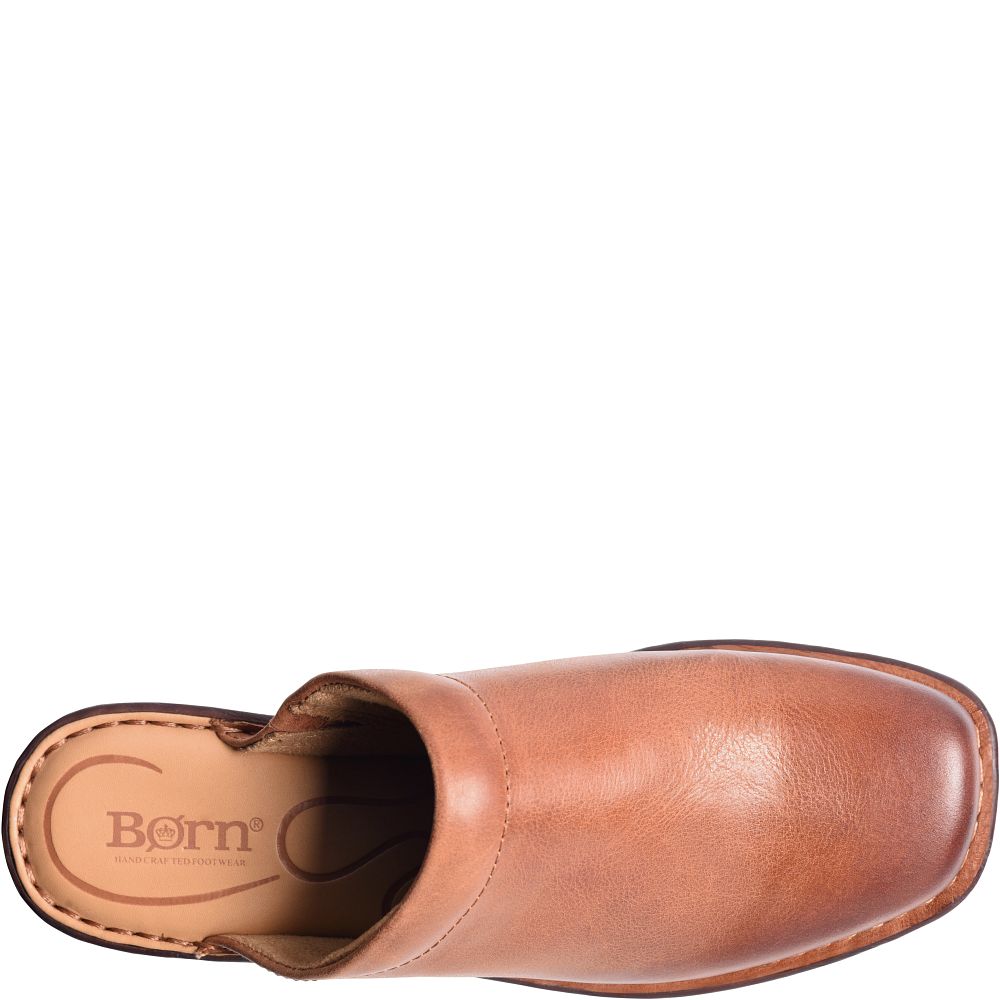 Born Hilary Clogs Cognac Product ID-6HZh7bPR