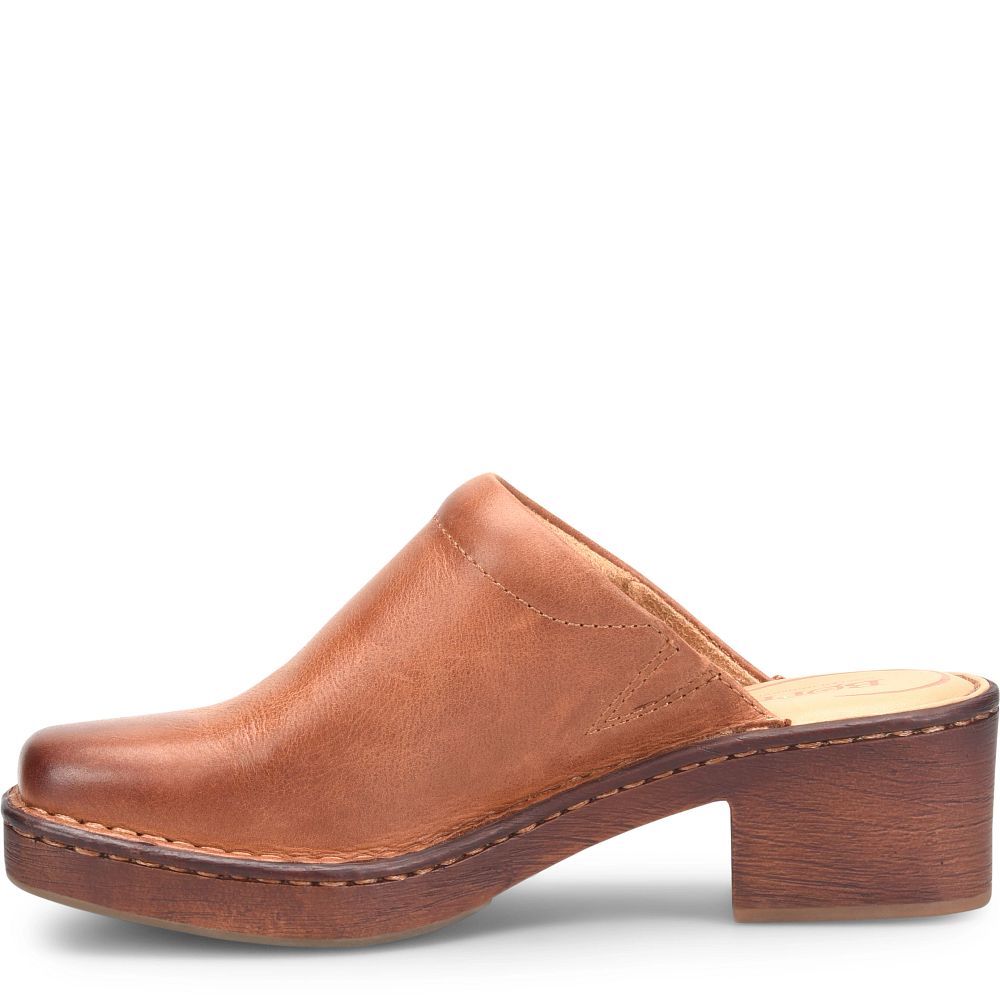 Born Hilary Clogs Cognac Product ID-6HZh7bPR