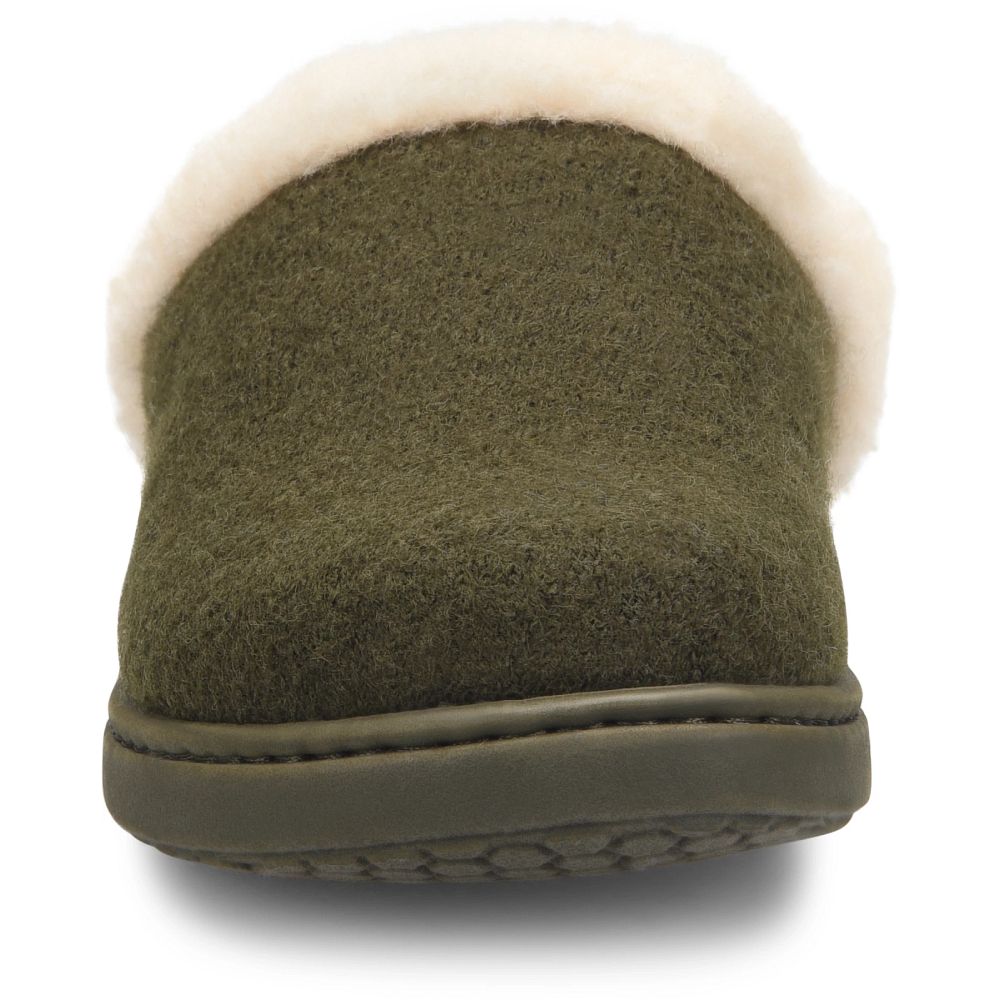 Born Zoe Slippers Dark Military Wool Combo Product ID-6Rtfey15  Born Zoe Slippers Dark Military Wool Combo Product ID-6Rtfey15