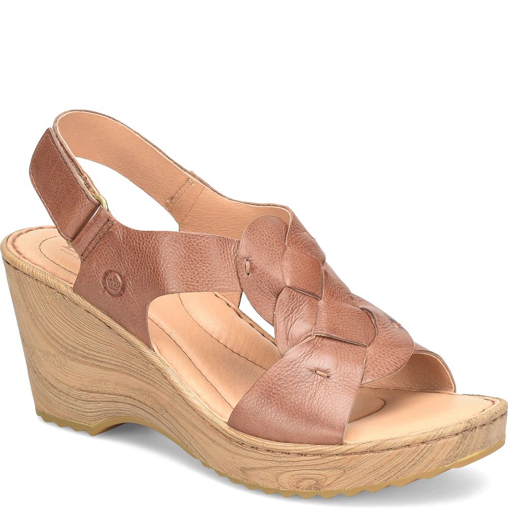 Born Nina Sandals Brown Luggage Product ID-7C8zHSkL