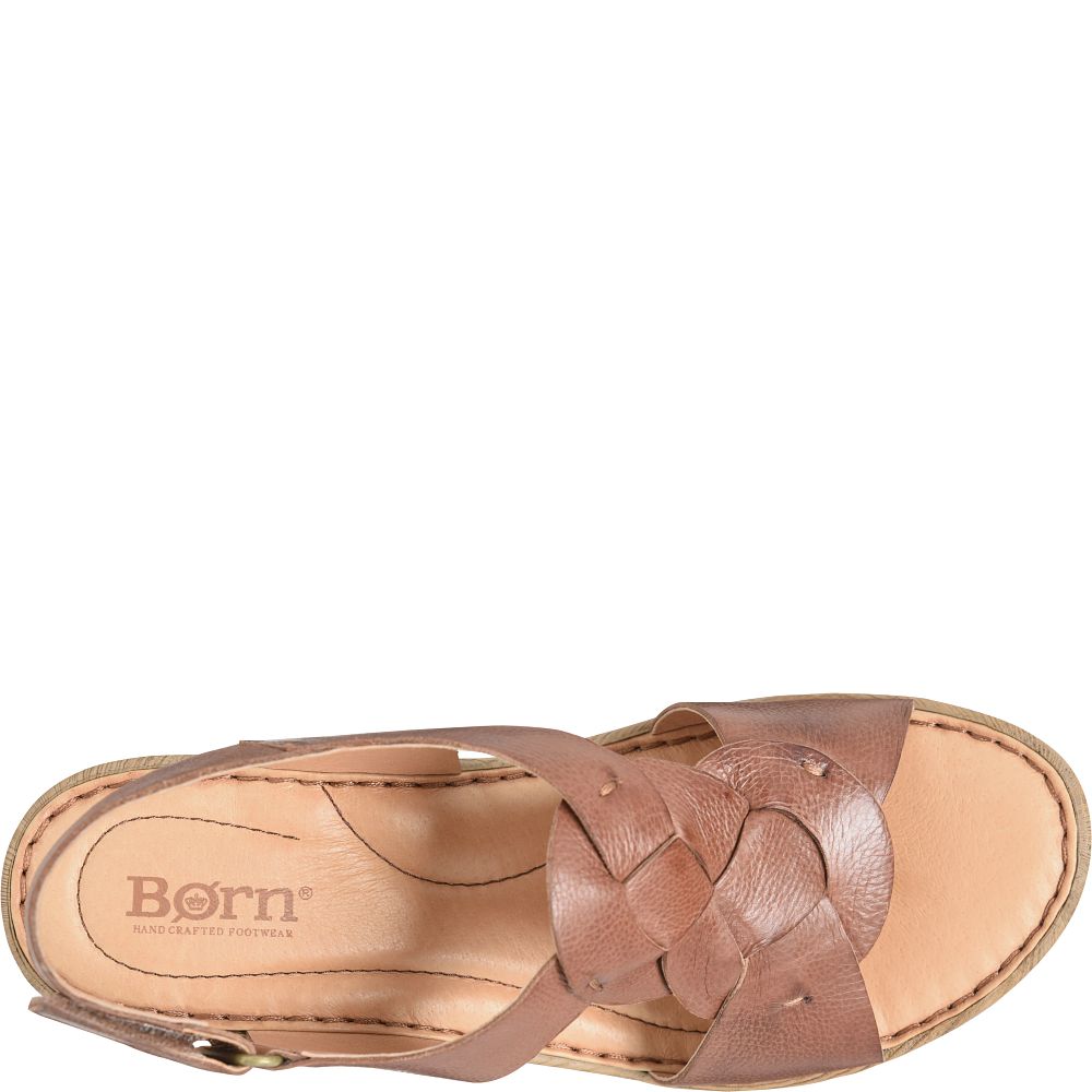 Born Nina Sandals Brown Luggage Product ID-7C8zHSkL