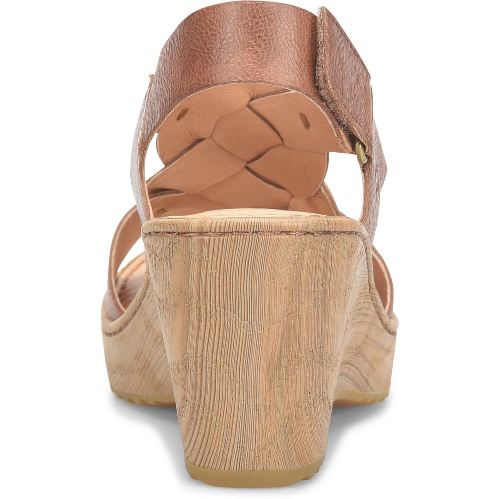 Born Nina Sandals Brown Luggage Product ID-7C8zHSkL