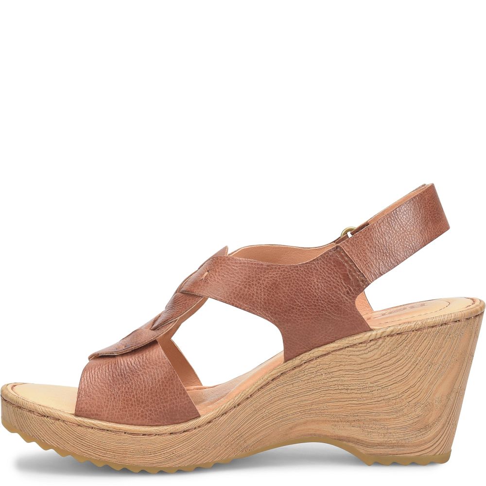 Born Nina Sandals Brown Luggage Product ID-7C8zHSkL