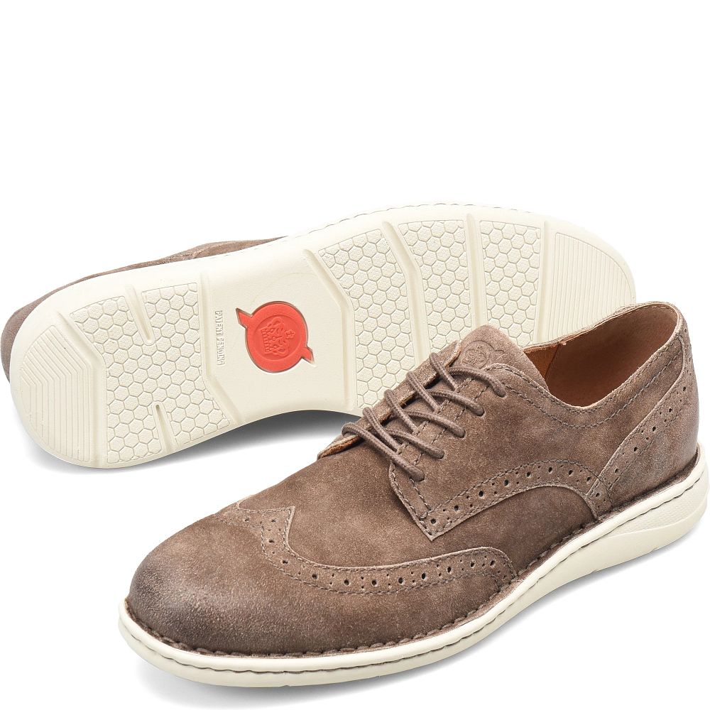 Born Tobias Slip-Ons Taupe Distressed Product ID-81KB318u