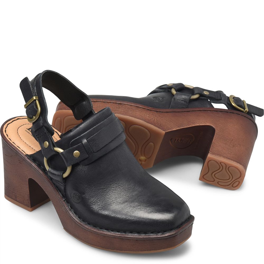 Born Hudson Clogs Black Product ID-94bMZaGu