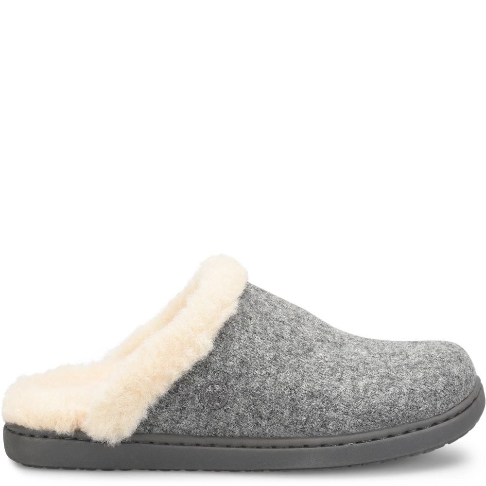 Born Zoe Slippers Grey Wool Combo Product ID-9aGjOkWO