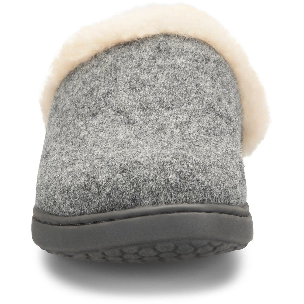 Born Zoe Slippers Grey Wool Combo Product ID-9aGjOkWO