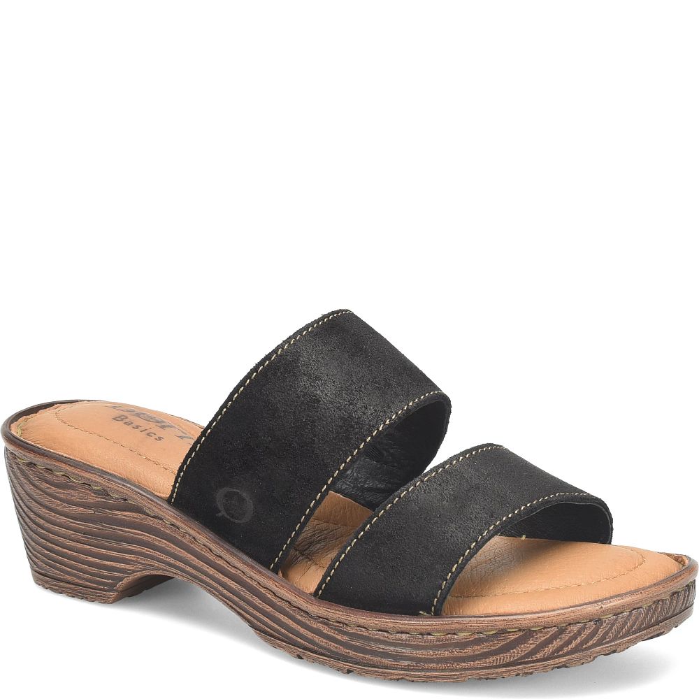 Born Sana Basic Sandals Black Distressed Product ID-Bu6LmQqx