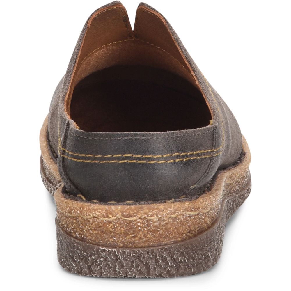 Born Seana Clogs Dark Concrete Distressed Product ID-C2Ki4oaK
