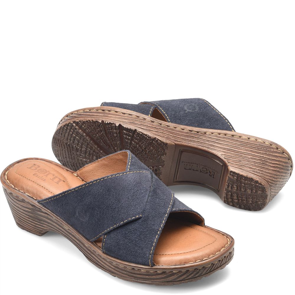 Born Teayo Basic Sandals Navy Indigo Distressed Product ID-D9tkyPnP