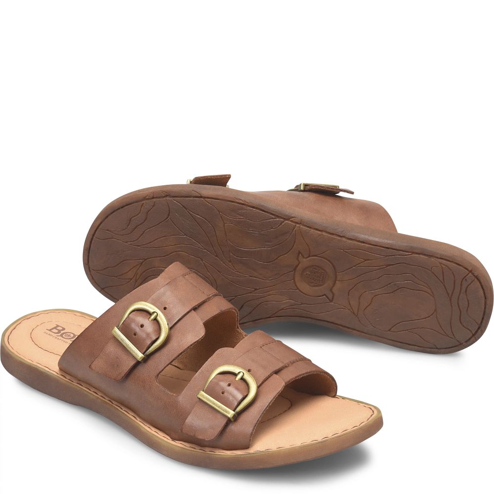 Born Henna Sandals Brown Cuero Product ID-DPNKI2VS