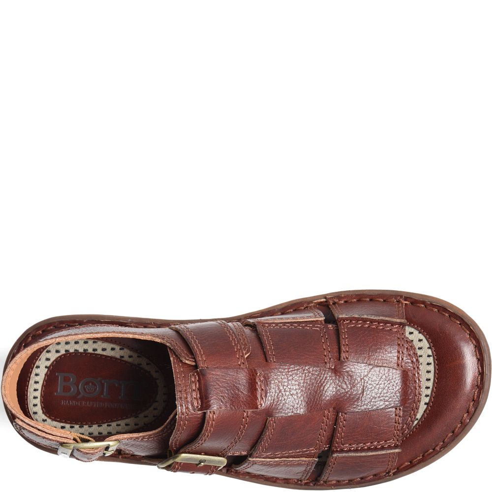 Born Miguel Sandals Dark Tan Bourbon Product ID-Dyc3xL7r
