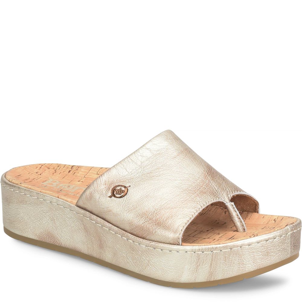 Born Sharr Sandals Light Gold Panna Cotta Product ID-ECS6VhOQ