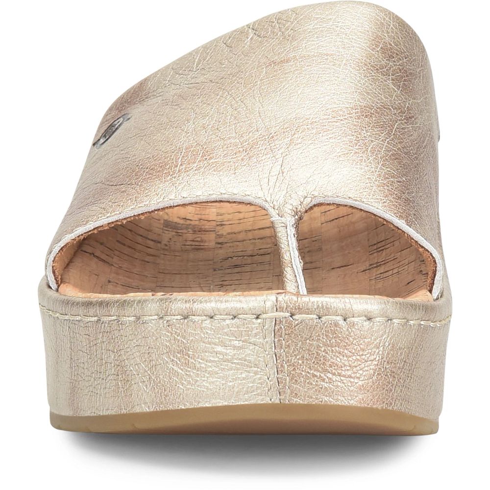 Born Sharr Sandals Light Gold Panna Cotta Product ID-ECS6VhOQ