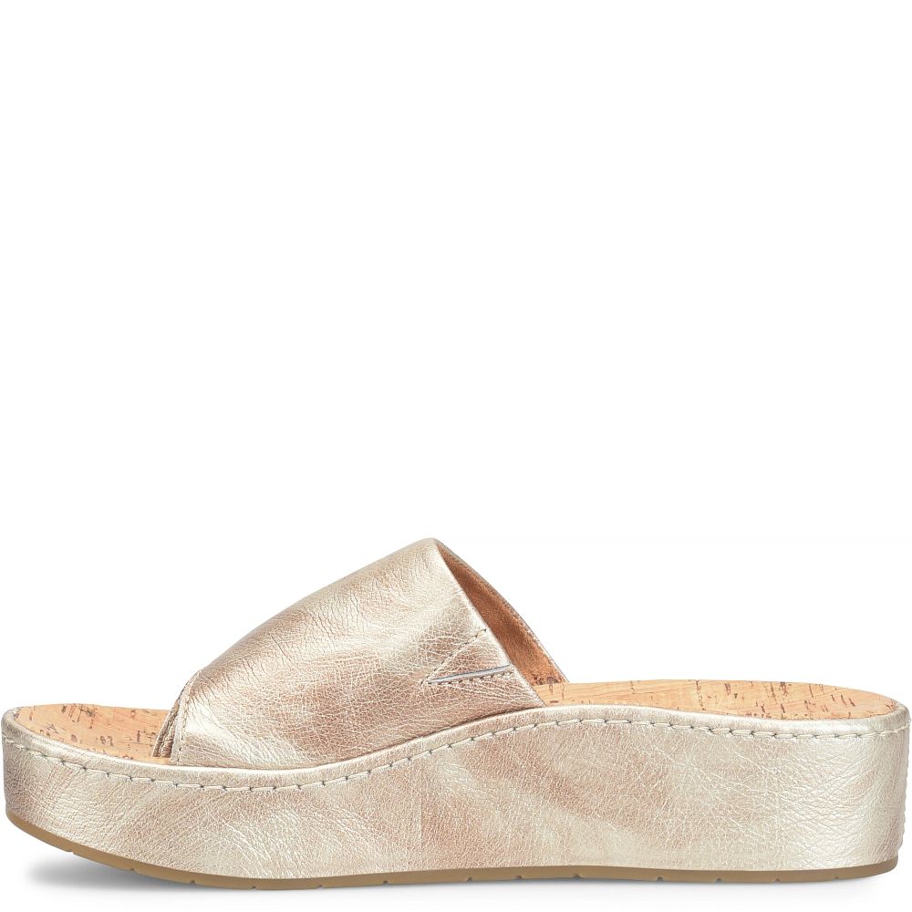 Born Sharr Sandals Light Gold Panna Cotta Product ID-ECS6VhOQ