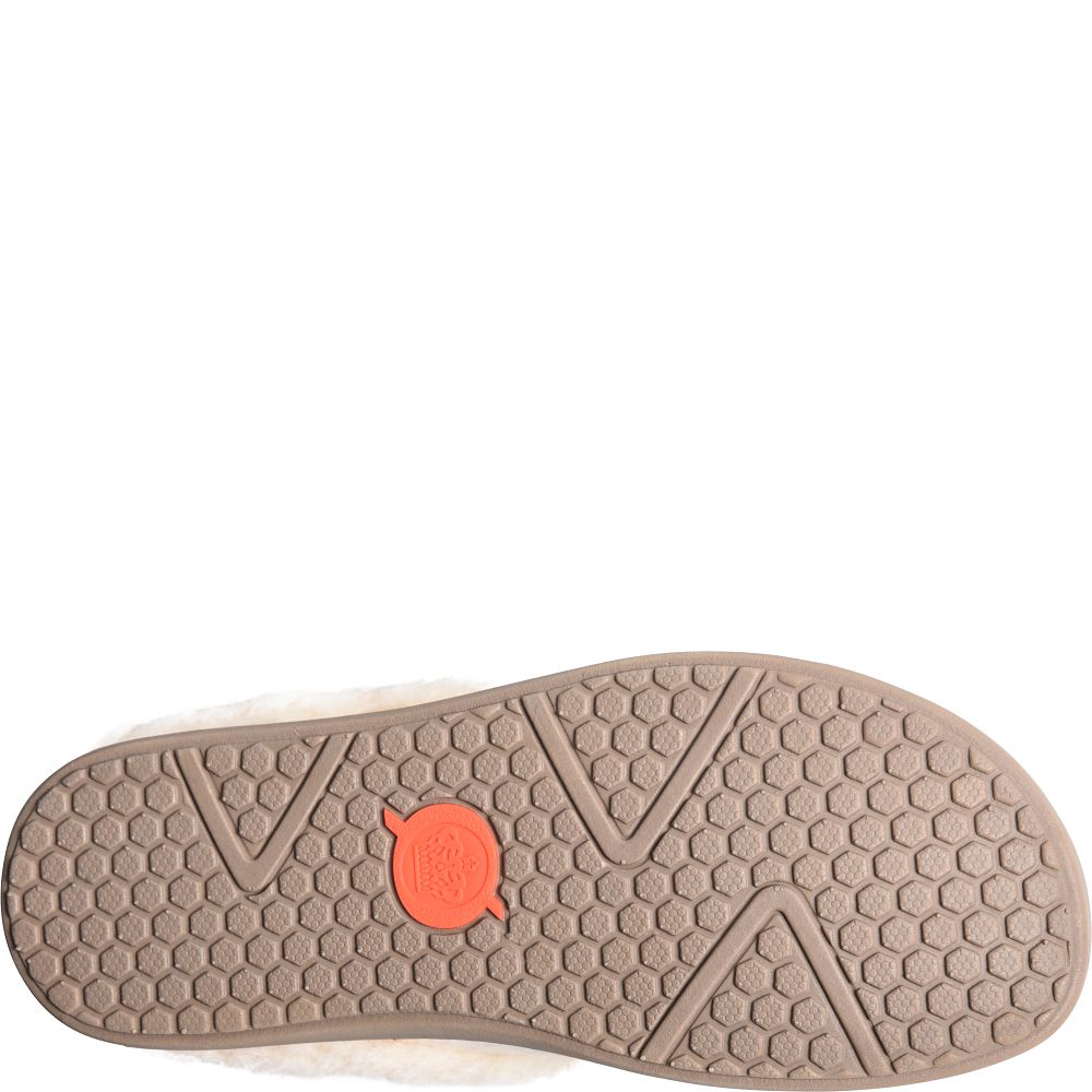 Born Ali Slippers Winter White Plaid Wool Product ID-EV1HQFtU