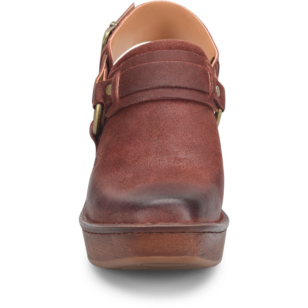Born Hudson Clogs Dark Brick Distressed Product ID-GmbIfudK  Born Hudson Clogs Dark Brick Distressed Product ID-GmbIfudK