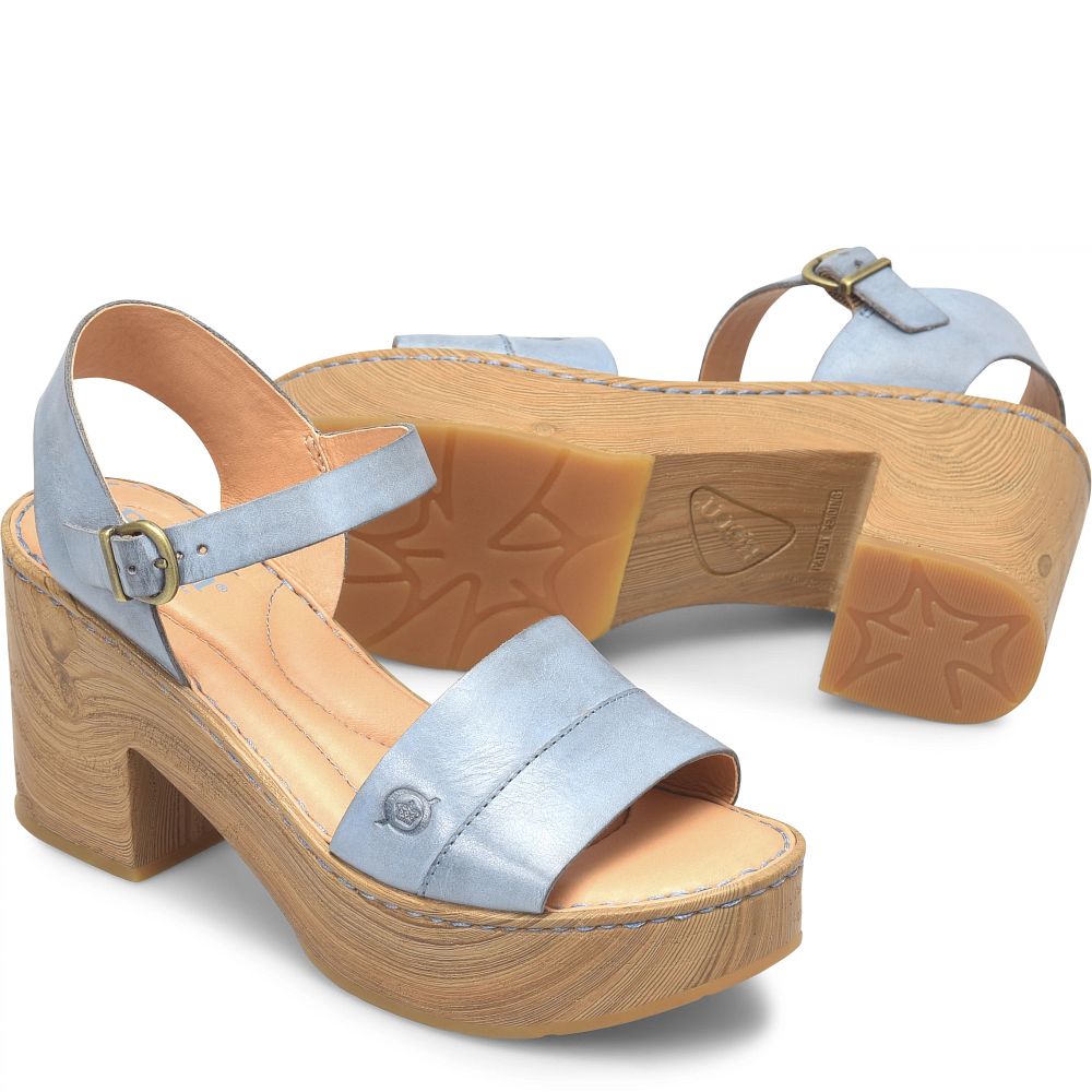 Born Lucca Sandals Dark Blue Jeans Product ID-IZqwtUoj