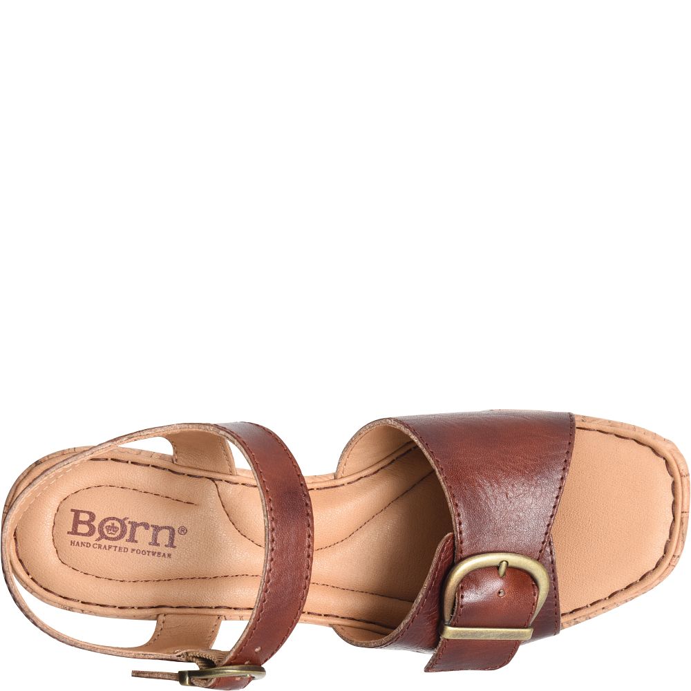 Born Browyn Sandals Dark Tan Bourbon Product ID-IfXJRoDP