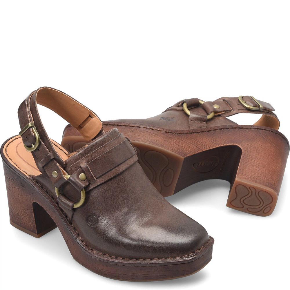 Born Hudson Clogs Chocolate Brown Product ID-Ii6sjO1j