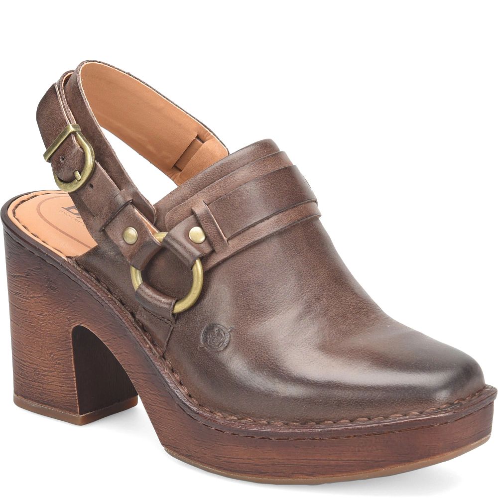 Born Hudson Clogs Chocolate Brown Product ID-Ii6sjO1j