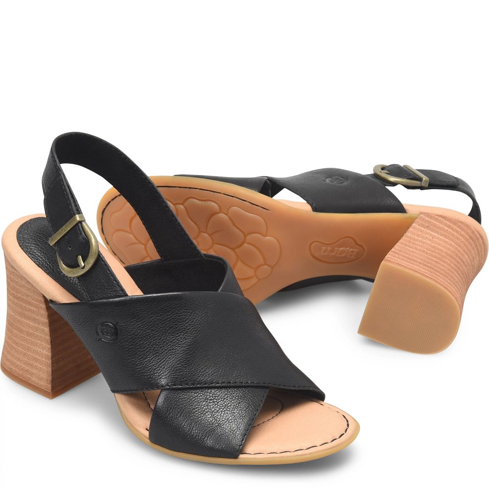 Born Tessa Sandals Black Nero Product ID-J3RUCbLZ
