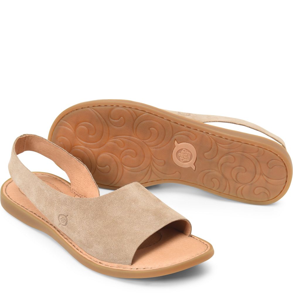 Born Inlet Sandals Taupe Suede Product ID-JyitxiWV