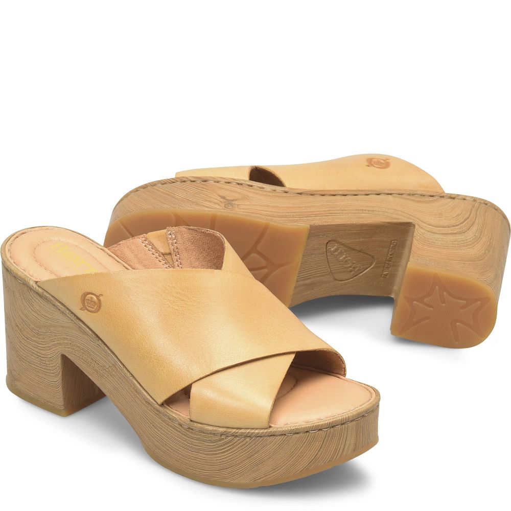 Born Pavia Sandals Yellow Mexico Product ID-KdCLUfbf