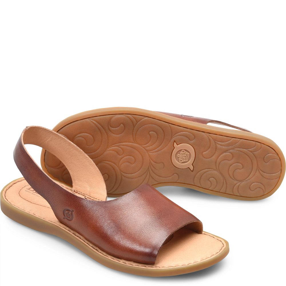 Born Inlet Sandals Dark Tan Bourbon Product ID-M0NCExln