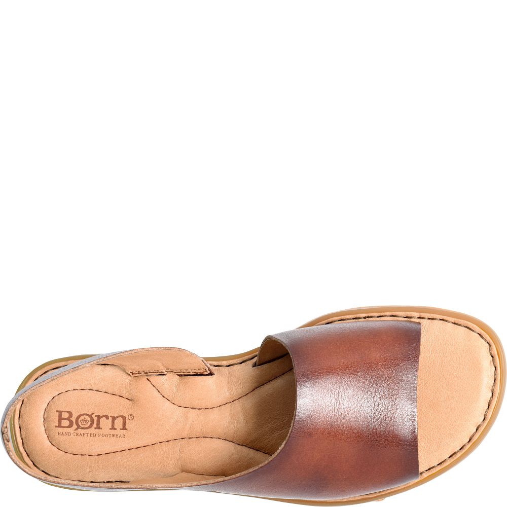 Born Inlet Sandals Dark Tan Bourbon Product ID-M0NCExln