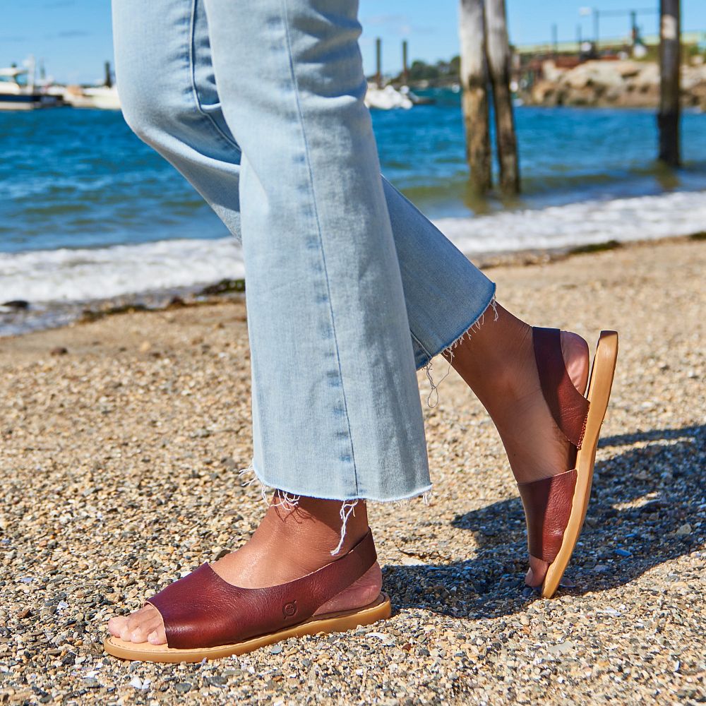 Born Inlet Sandals Dark Tan Bourbon Product ID-M0NCExln