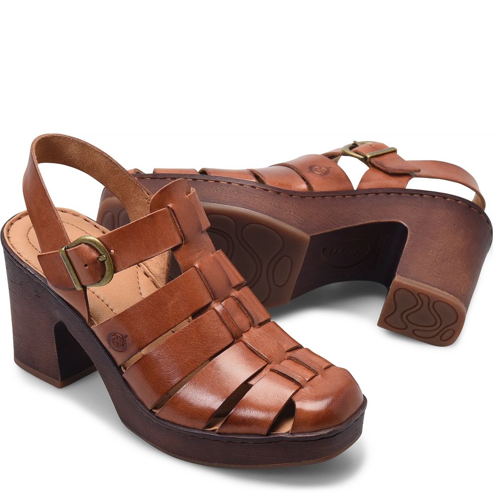 Born Hartley Clogs Brown Cognac Product ID-MYYDfFKa