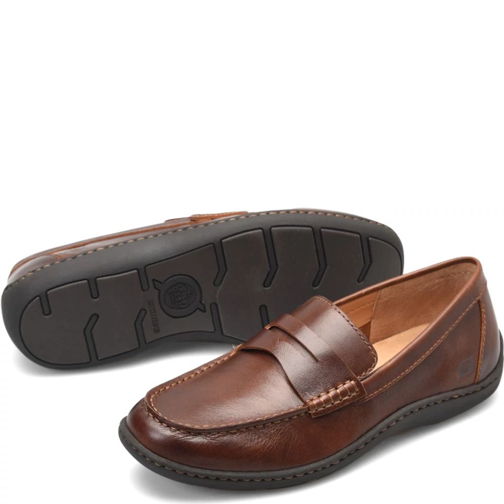 Born Simon III Slip-Ons Tan Cymbal Product ID-N2TG3kMM