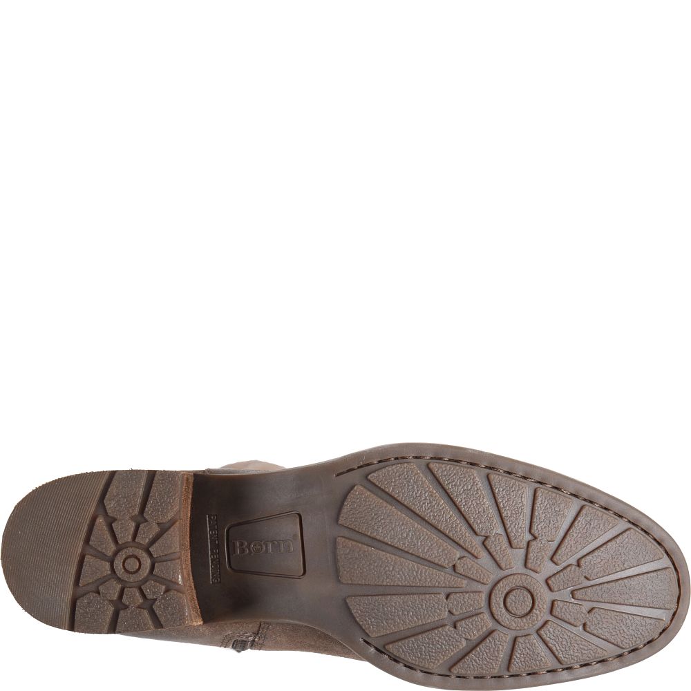 Born Saddler Boots Taupe Distressed Product ID-No9Dh6RG