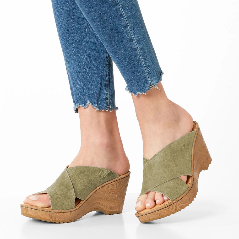 Born Nora Sandals Cream Visone Suede Product ID-PkUm9ZEW