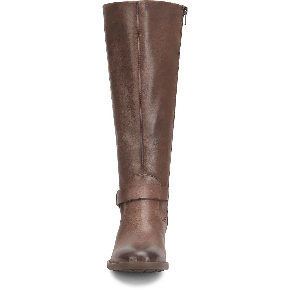 Born Saddler - Extended Calf Boots Chocolate Product ID-Q66JZa0m