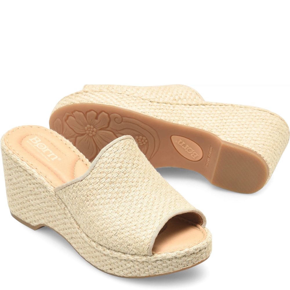 Born Lilah Raffia Sandals Natural Raffia Product ID-QSaYvMDU