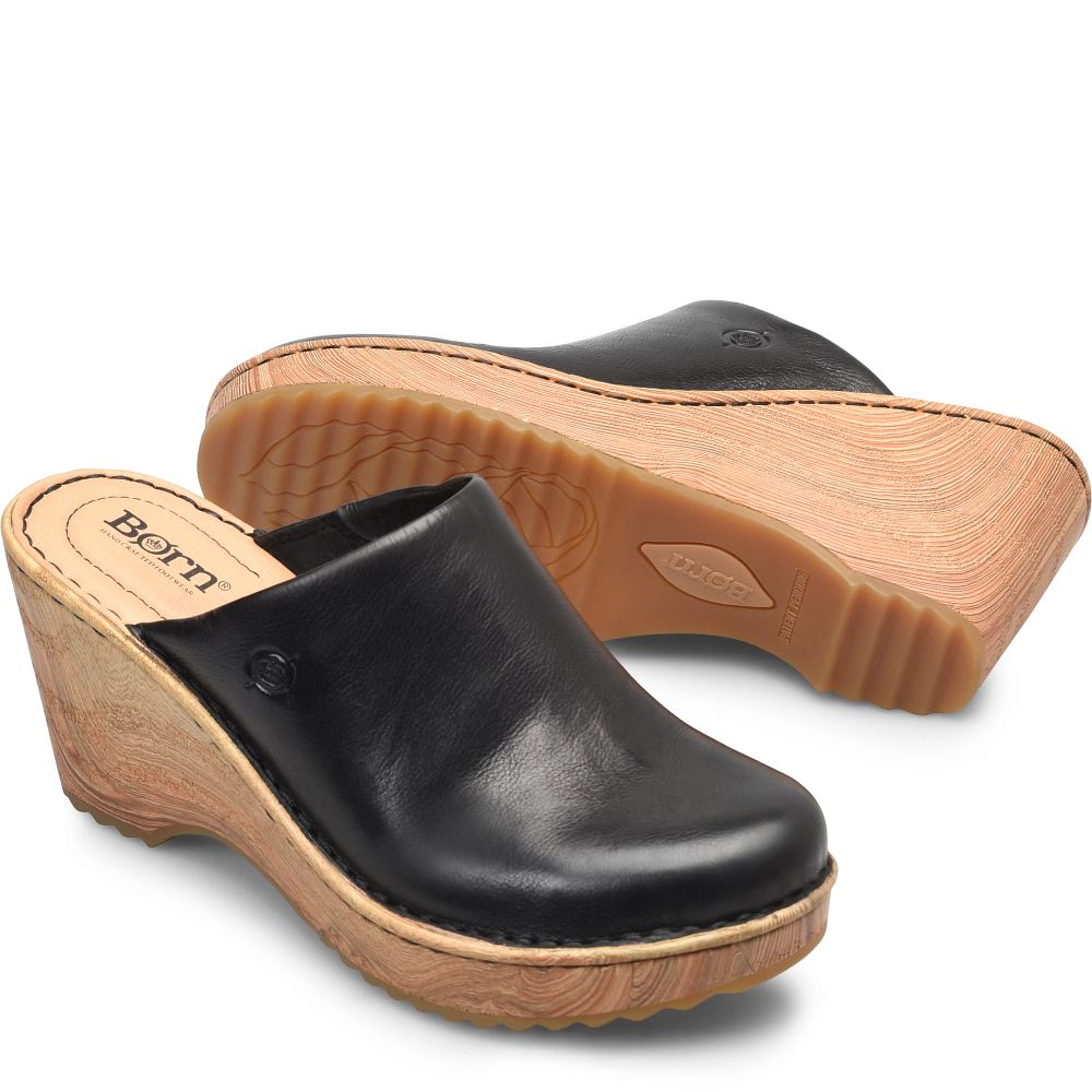 Born Natalie Clogs Black Product ID-R0q9skco