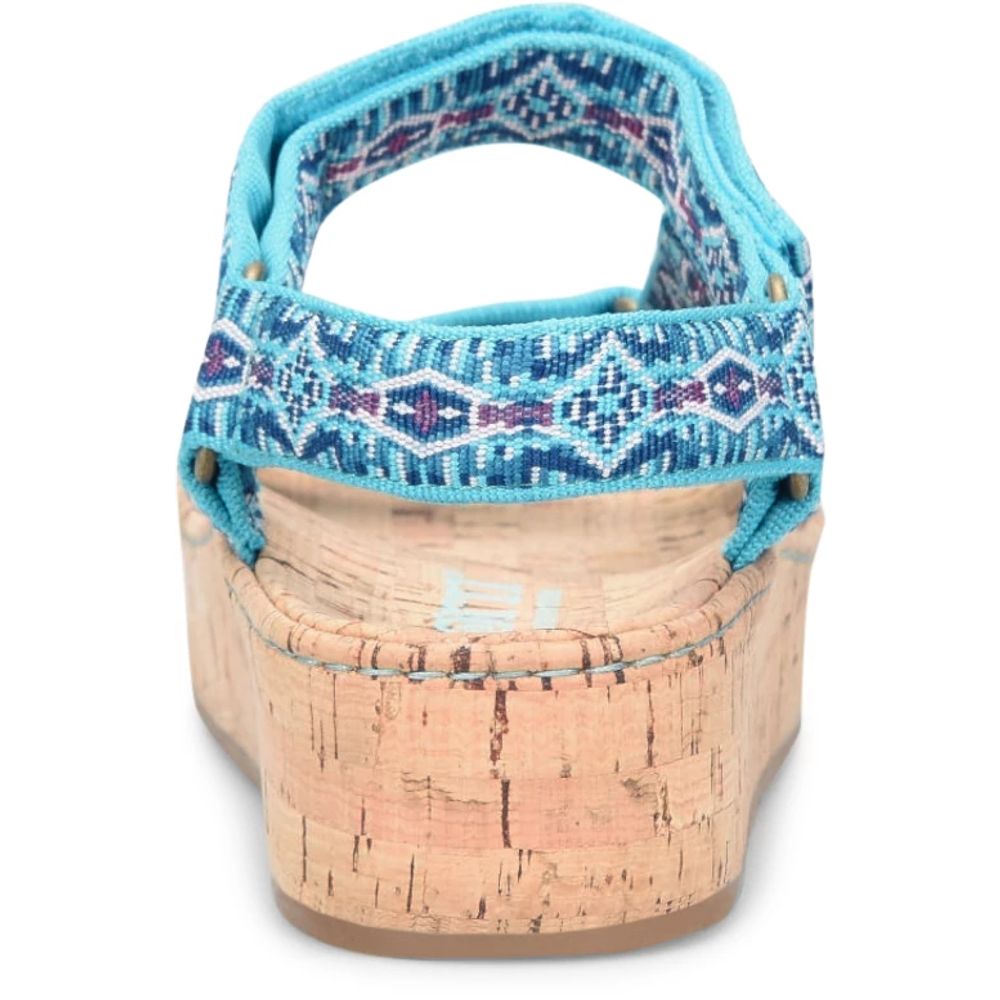 Born Sirena Colors Sandals Turquoise Fabric Product ID-RBYSGdUM