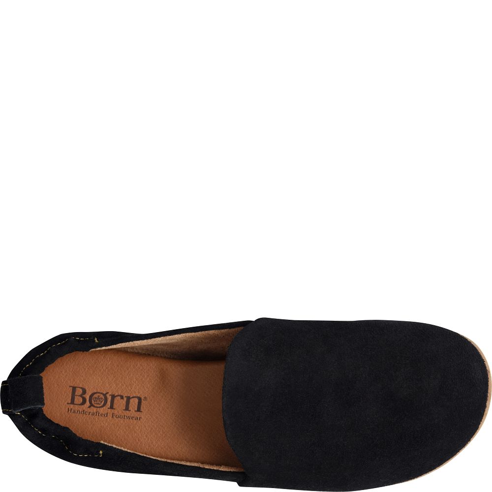 Born Margarite Slip-Ons Black Suede Product ID-RvGOUygs
