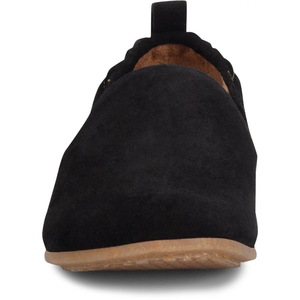 Born Margarite Slip-Ons Black Suede Product ID-RvGOUygs