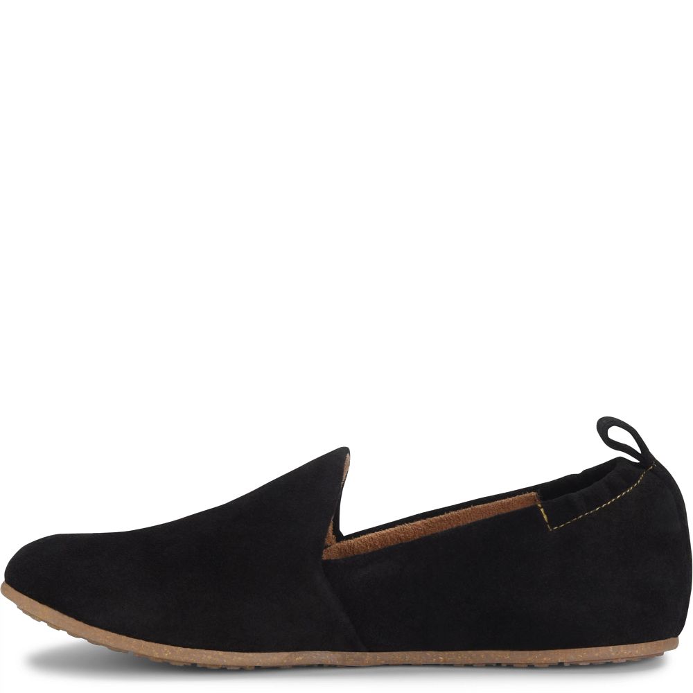 Born Margarite Slip-Ons Black Suede Product ID-RvGOUygs