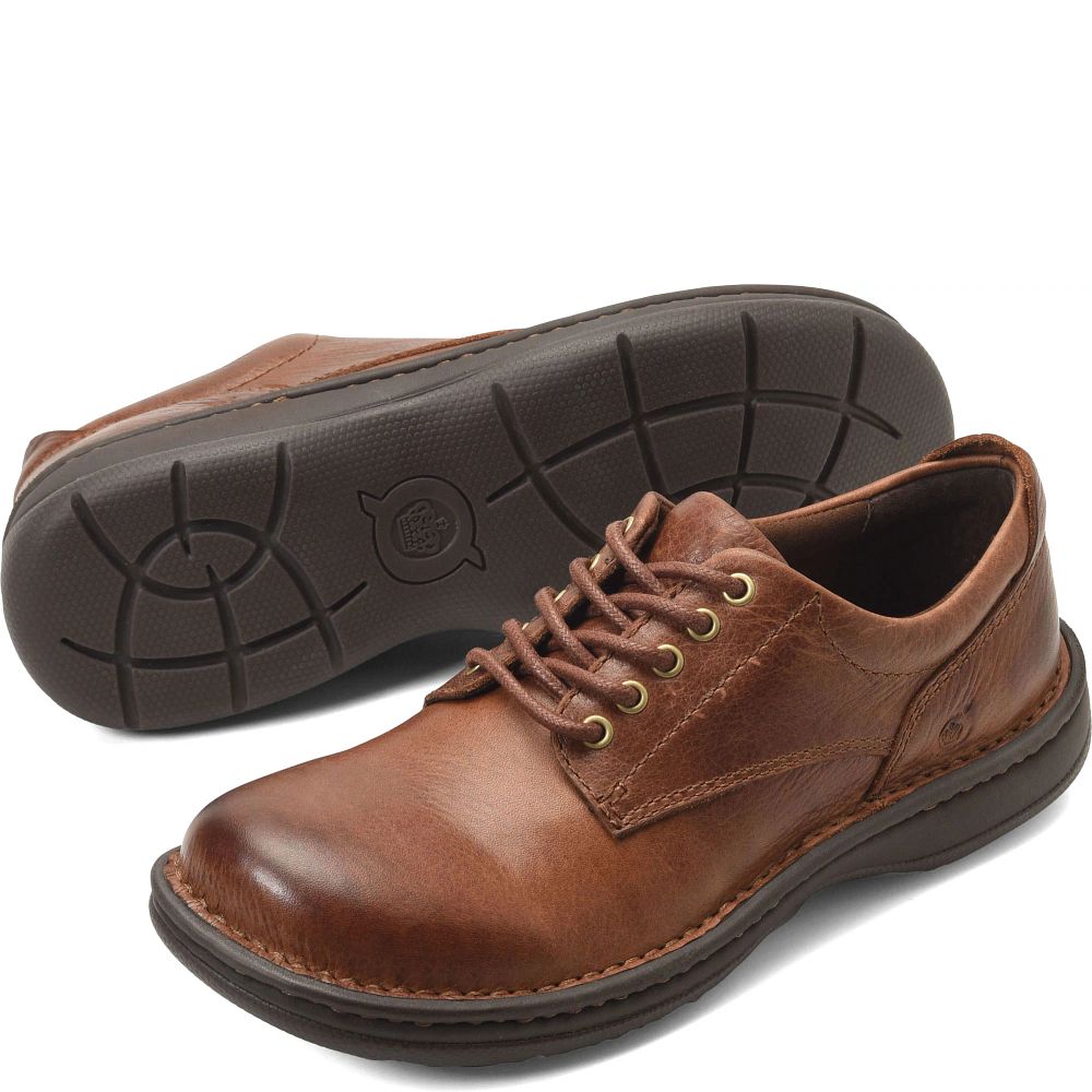 Born Hutchins III Slip-Ons Dark Tan Whiskey Product ID-SQTaVgo5