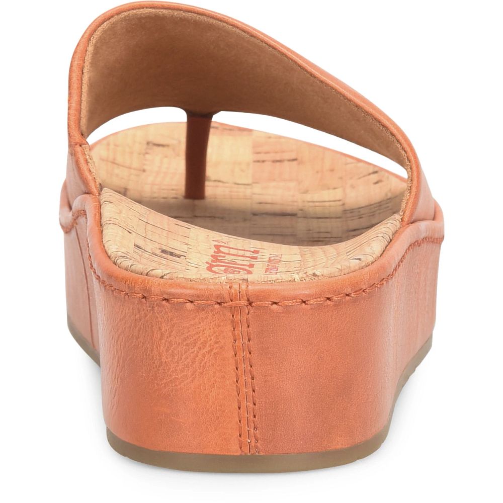 Born Sharr Sandals Orange Papaya Product ID-SteeR8PJ