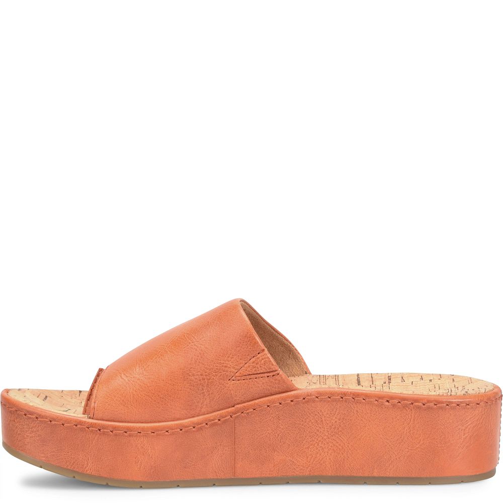 Born Sharr Sandals Orange Papaya Product ID-SteeR8PJ