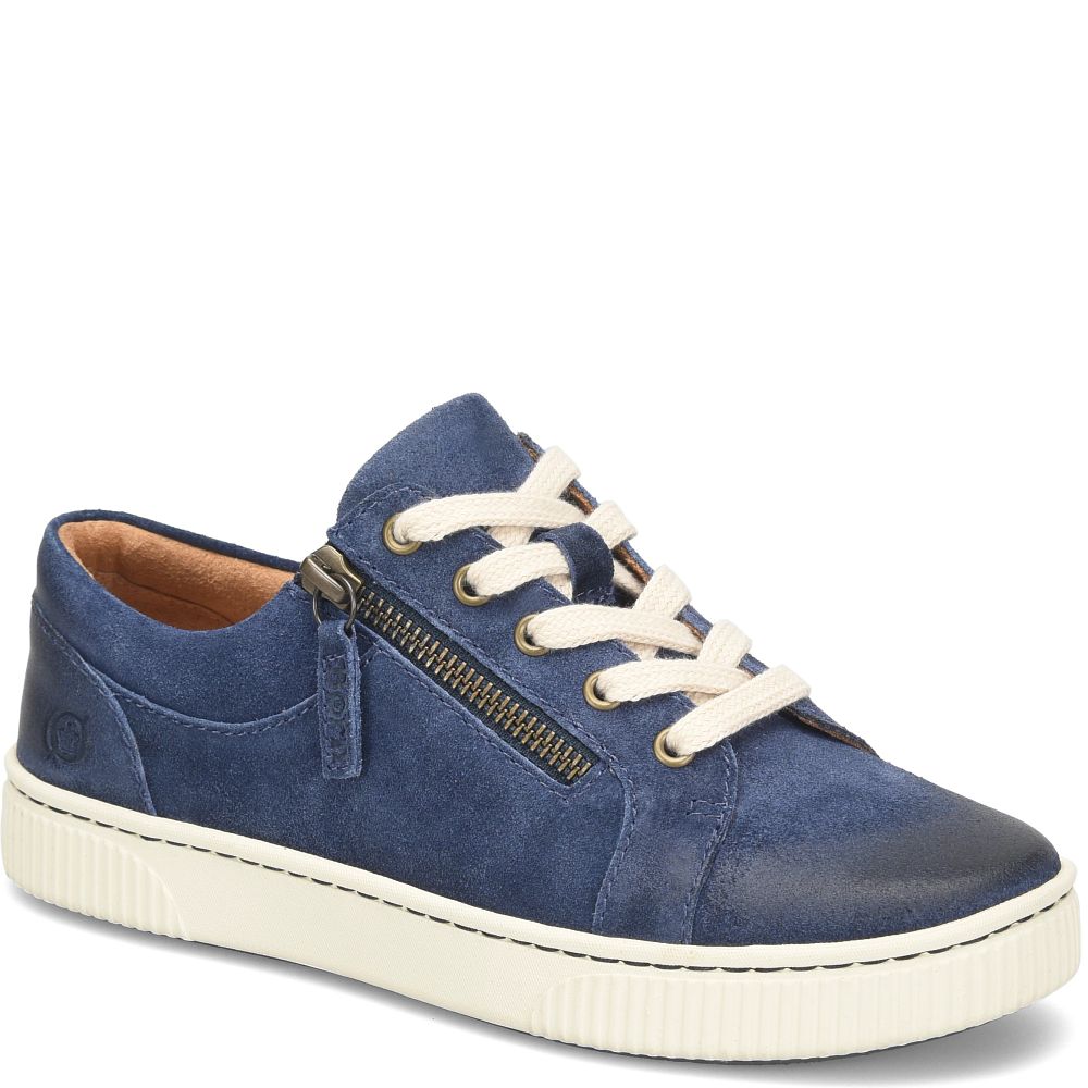 Born Paloma Slip-Ons Navy Indigo Distressed Product ID-Tomzv2yw